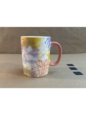 Caribou Coffee 2022 Pink/Yellow/Purple Tie Die Mug- 14 oz